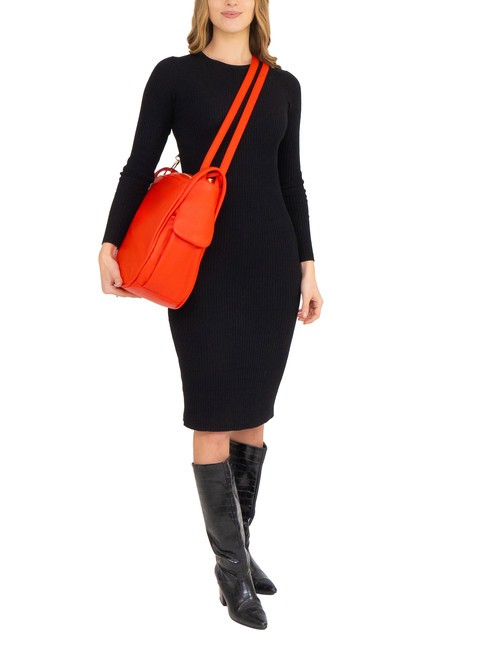 TRIO Rucsac din piele Nappa roșu30 - Genți femei