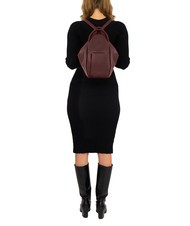 LESAC TRIO Rucsac din piele Nappa visiniu închis - Genți femei - 5