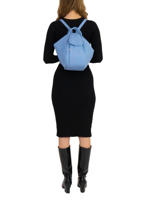 TRIO Rucsac din piele Nappa albastru cerul - Genți femei
