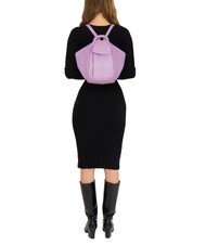 LESAC TRIO Rucsac din piele Nappa liliac - Genți femei - 5