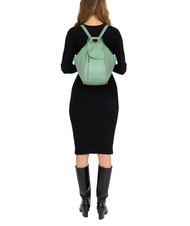 LESAC TRIO Rucsac din piele Nappa verde salvie - Genți femei - 5