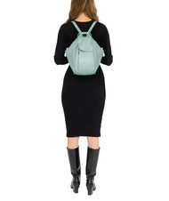 LESAC TRIO Rucsac din piele Nappa verde salvie mediu - Genți femei - 5