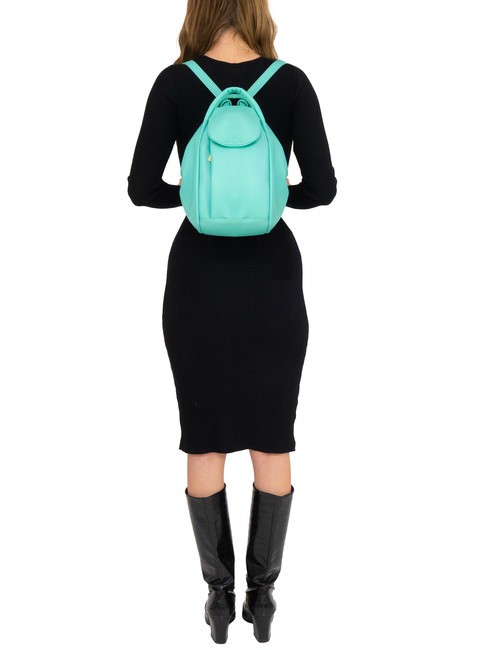 TRIO Rucsac din piele Nappa verde salvie deschis - Genți femei