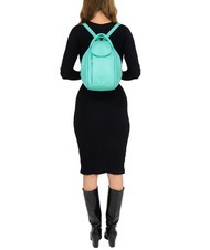 LESAC TRIO Rucsac din piele Nappa verde salvie deschis - Genți femei - 5