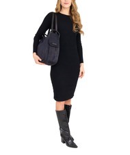 LESAC TRIO Rucsac din piele St cocos negru26 - Genți femei - 4