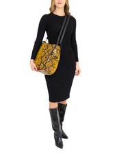 LESAC TRIO Geanta rucsac din piele St python piton maro - Genți femei - 6