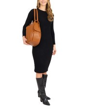 LESAC TRIO  Rucsac din piele ciocanita piele25 - Genți femei - 5