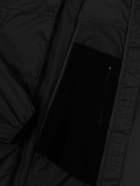 FIBERS Jacheta cu gluga negru - Geci de bărbați