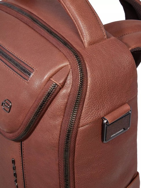 CRONUS  Rucsac pentru PC de 13", din piele BROWN - Rucsacuri pentru laptop