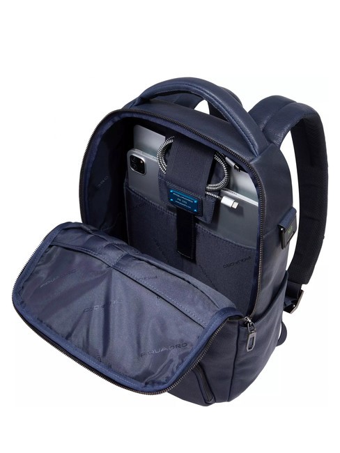 CRONUS  Rucsac pentru PC de 13", din piele albastru - Rucsacuri pentru laptop