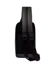 PIQUADRO CORNER SPECIALE GOMMATO  Rucsac cu un singur umăr negru - Rucsacuri pentru laptop - 3