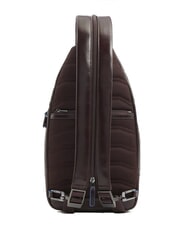 PIQUADRO BLUE SQUARE Rucsac din piele cu un singur umar MAHOGANY - Genți de umăr bărbați - 3