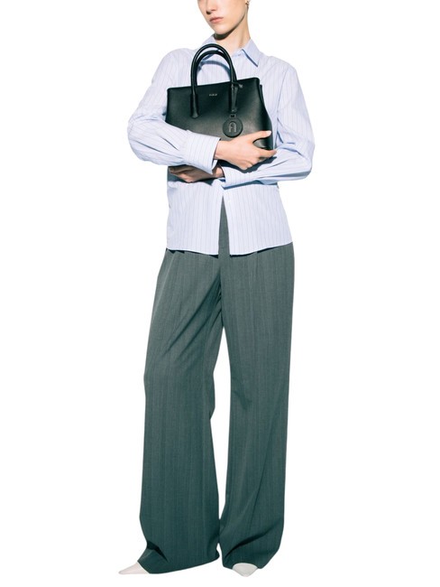 TESSA Geantă tote din piele cu imprimeu Andromeda negru - Genți femei