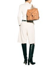 FURLA GARDENIA Rucsac din piele cu imprimeu Keria coniac - Genți femei - 3