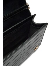 LOVE MOSCHINO CROCO Geantă de umăr crocus negru - Genți femei - 4