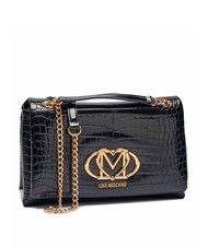 LOVE MOSCHINO CROCO Convertible Geantă de umăr/încrucișată crocus negru - Genți femei - 2