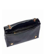 LOVE MOSCHINO CROCO Convertible Geantă de umăr/încrucișată crocus negru - Genți femei - 4
