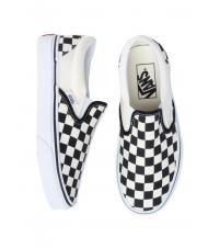 VANS CLASSIC SLIP-ON CLASSIC Slip on pentru femei blk & whtchckerbo - Pantofi unisex - 5