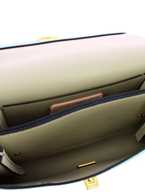 ARLETTIS  Geanta mini de umar, din piele acuarelă albastră - Genți femei