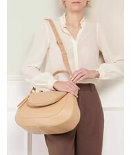 COCCINELLE SOLE Geanta de mana, cu bareta de umar, din piele prăjită - Genți femei - 4