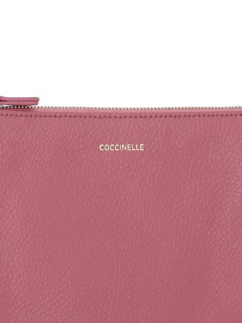 BEST CROSSBODY Geanta mini din piele pulpă roz - Genți femei