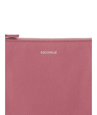 COCCINELLE BEST CROSSBODY Geanta mini din piele pulpă roz - Genți femei - 5