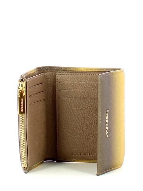 METALLIC DEGRADE PRINT  Portofel din piele multi.cafea - Portofele femei