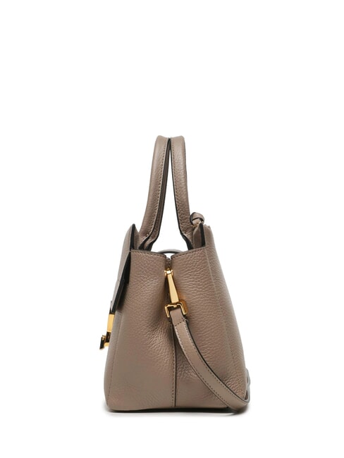 ARLETTIS Geanta de mana din piele ciocanita taupe cald - Genți femei