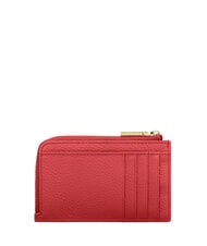 COCCINELLE METALLIC SOFT Suport card/Portmonee din piele merisoare - Portofele femei - 2