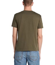 TIMBERLAND SS DUNRIVER CREW Tricou din bumbac frunze verde-cassel pământ - tricou - 2
