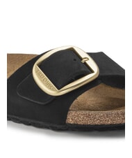 BIRKENSTOCK MADRID BIG BUCKLE Papuc din piele nubuck negru - Pantofi femei - 5