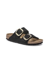 BIRKENSTOCK ARIZONA BIG BUCKLE Sandale papuci din piele nubuck negru - Pantofi femei - 3