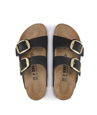 BIRKENSTOCK ARIZONA BIG BUCKLE Sandale papuci din piele nubuck negru - Pantofi femei - 4