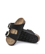 BIRKENSTOCK ARIZONA BIG BUCKLE Sandale papuci din piele nubuck negru - Pantofi femei - 6