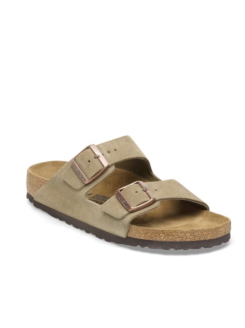 ARIZONA Papuc de sandale cu catarame taupe - Pantofi unisex