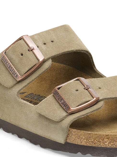 ARIZONA Papuc de sandale cu catarame taupe - Pantofi unisex