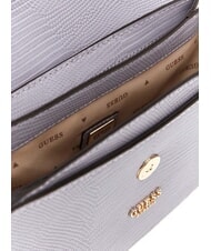 GUESS ORLINA Geantă mică de mână cu curea de umăr gri lavanda - Genți femei - 3