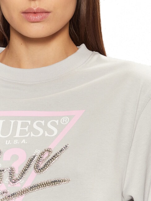 LOVE TRIANGLE Hanorac gri mătase - Hanorace pentru femei