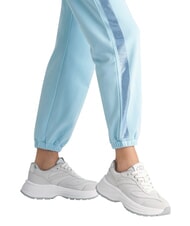 LIUJO EVA 03 Tenisi din piele intoarsa si plasa stralucitoare alb/whi - Pantofi femei - 7