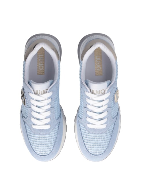 AMAZING 25 Tenisi din piele intoarsa si plasa port/aur deschis - Pantofi femei