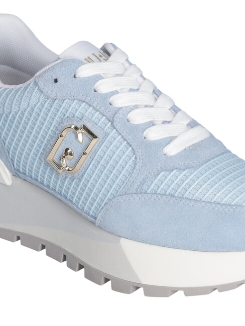 AMAZING 25 Tenisi din piele intoarsa si plasa port/aur deschis - Pantofi femei