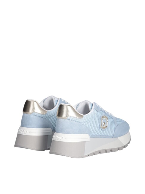 AMAZING 25 Tenisi din piele intoarsa si plasa port/aur deschis - Pantofi femei