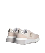 LIUJO AMAZING 25 Tenisi din piele intoarsa si plasa nisip/aur deschis - Pantofi femei - 5