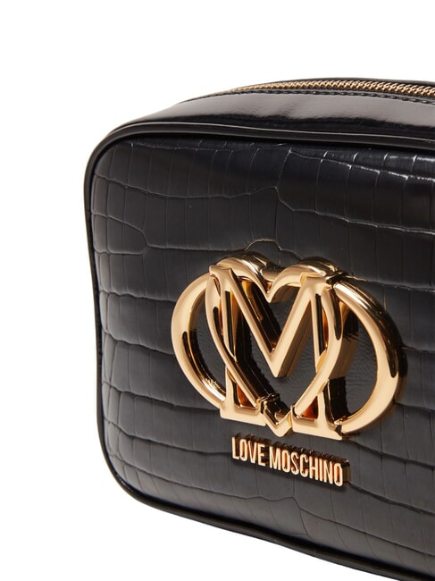 CROCO PRINTED Geanta de umar pentru camera crocus negru - Genți femei