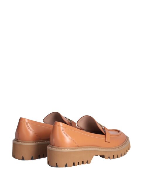 CORA 01  Mocasini din piele coniac - Pantofi femei