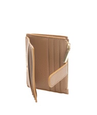 COCCINELLE METALLIC SOFT Portofel plat din piele texturata - Portofele femei