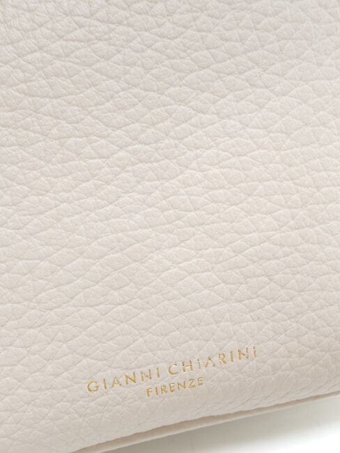 FRIDA Geanta de umar din piele cu fermoar dublu nisip - Genți femei