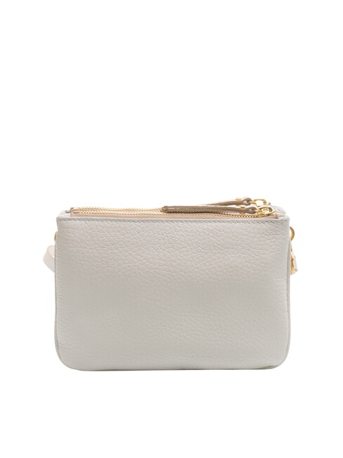 FRIDA Geanta de umar din piele cu fermoar dublu nisip - Genți femei