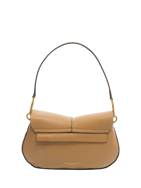 HELENA ROUND Geanta din piele cu curea dubla de umar natură - Genți femei