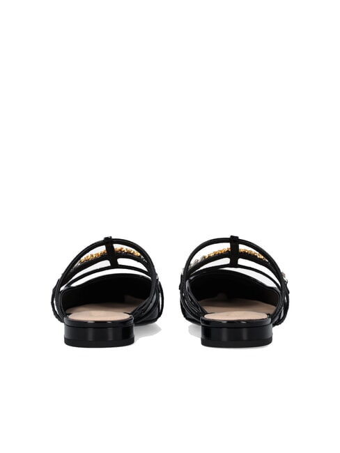 GIANIRA Balerini din piele lacuita limuzină neagră - Pantofi femei